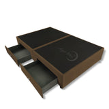 Base Cama Dividida Cafe 200x40Cm Para Cochón Dividida King 200 X 200 Cm Con Cajones - CAMAS | Bylmo