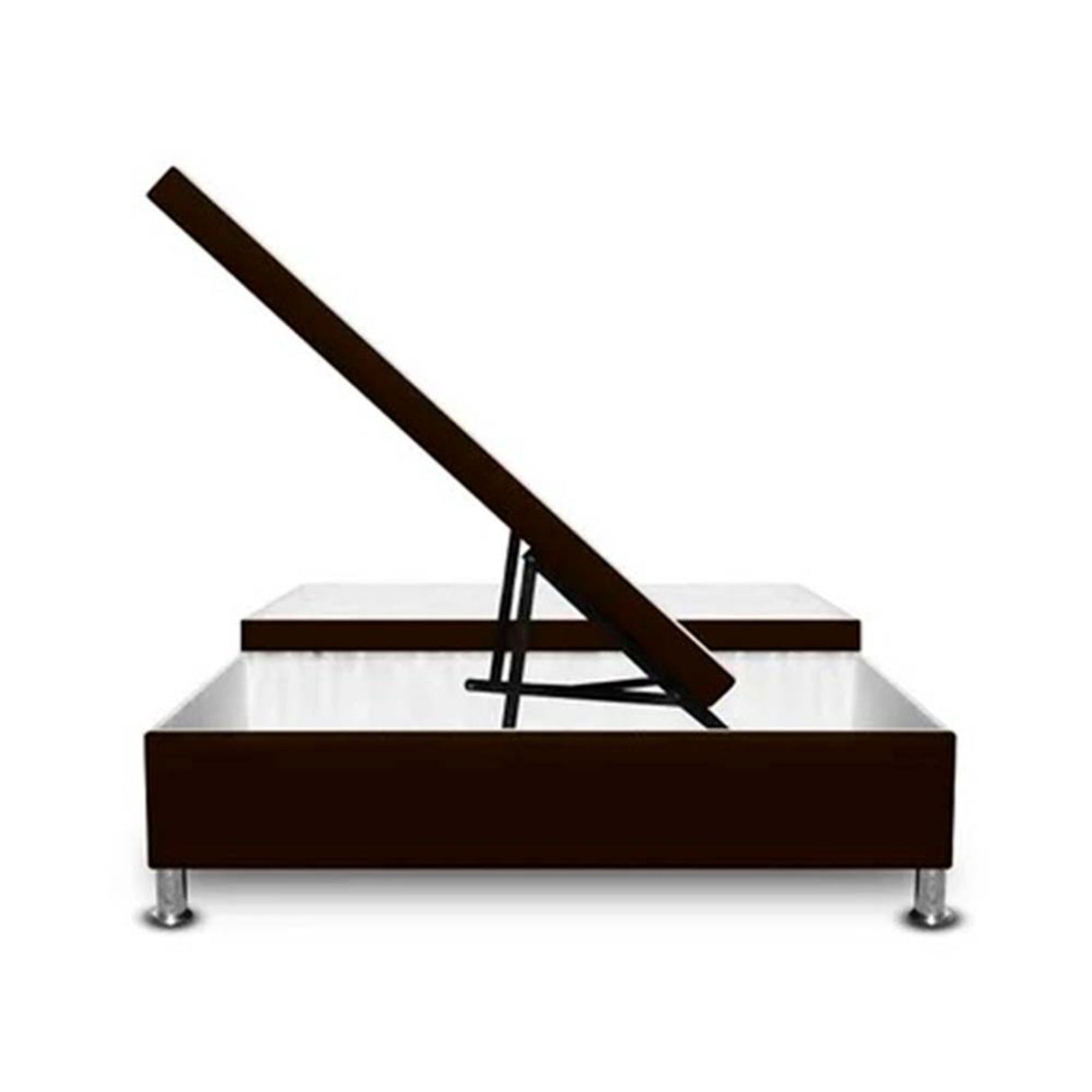 Cama Baúl Cafe 160x43Cm Para Cochón Queen 160 X 190 Cm Dividida - CAMAS | Bylmo