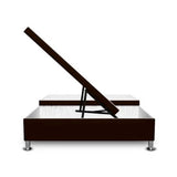 Cama Baúl Cafe 160x43Cm Para Cochón Queen 160 X 190 Cm Dividida - CAMAS | Bylmo