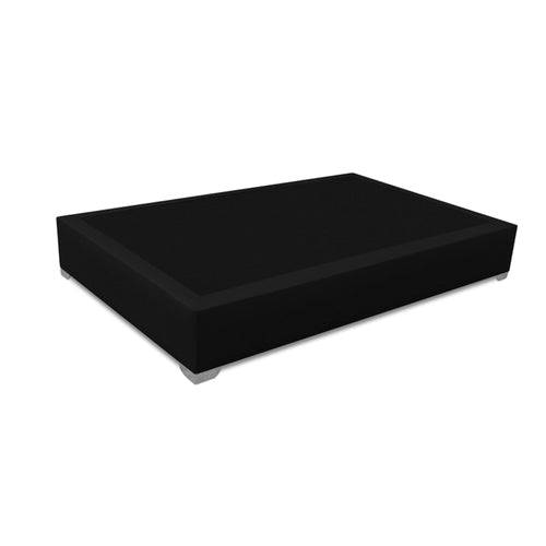 Base Cama Premium Negro 90x40cm Para Cochón Premium Sencillo 90 X 190 Cm