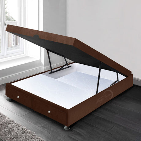 Cama Baúl Cafe 100x43Cm Para Cochón Sencillo 100 X 190 Cm con Cajones - CAMAS | Bylmo