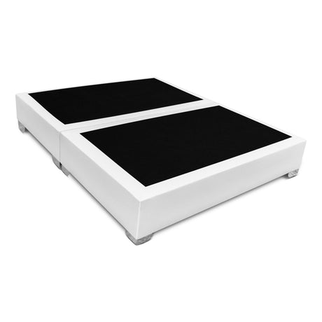 Base Cama Dividida Premium Blanco 120x40Cm Para Cochón Semidoble 120 X 190 Cm - CAMAS | Bylmo