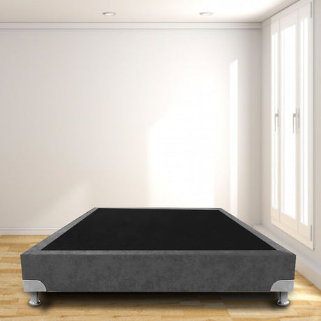 Base Cama Boston Gris 90x30Cm Para Cochón Sencillo 90 X 190 Cm - CAMAS | Bylmo
