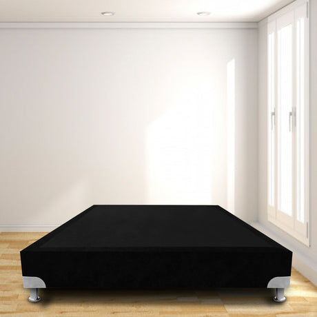 Base Cama Boston Negro 100x30Cm Para Cochón Sencillo 100 X 190 Cm - CAMAS | Bylmo
