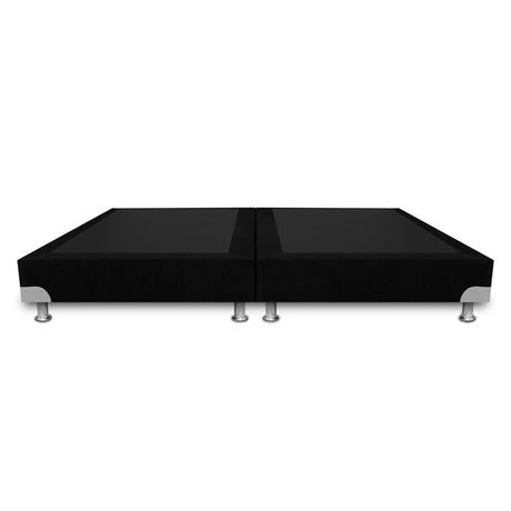 Base Cama Dividida Boston Negro 120x30Cm Para Cochón Semidoble 120 X 190 Cm - CAMAS | Bylmo