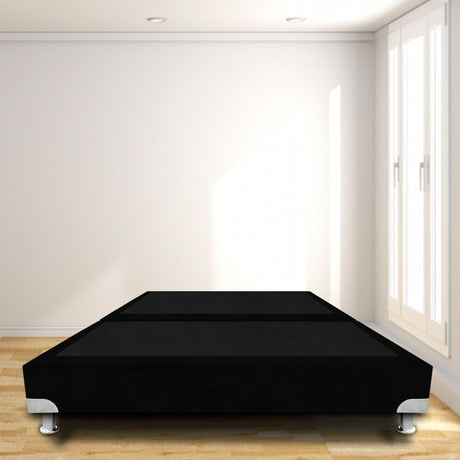 Base Cama Dividida Boston Negro 140x30Cm Para Cochón Doble 140 X 190 Cm - CAMAS | Bylmo