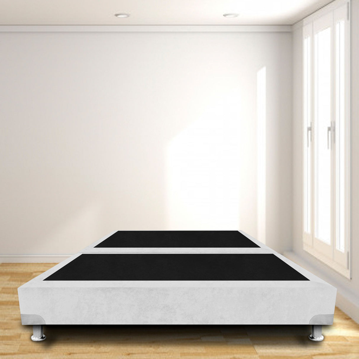 Base Cama Dividida Boston Blanco 160x30Cm Para Cochón Queen 160 X 190 Cm - CAMAS | Bylmo