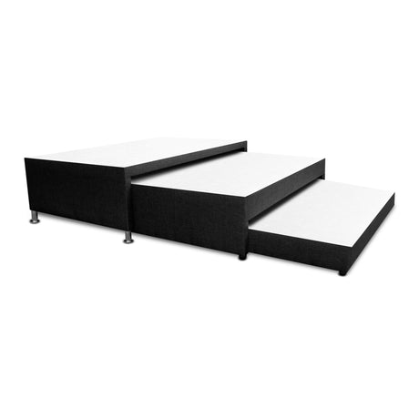 Cama Nido Negro 100x60Cm Para Cochón Sencillo 100 X 190 Cm De Tres Niveles - CAMAS | Bylmo
