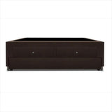 Cama Nido Cafe 90x60Cm Para Cochón Sencillo 90 X 190 Cm Con Baúl y Cajones - CAMAS | Bylmo