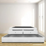 Cama Nido Blanco 120x60Cm Para Cochón Semidoble 120 X 190 Cm Con Baúl y Cajones - CAMAS | Bylmo