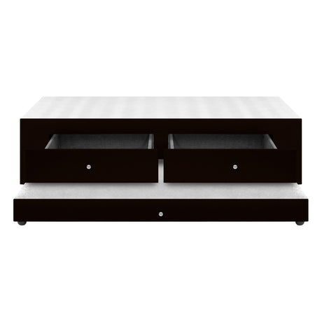 Cama Nido Duplex Cafe 90x60Cm Para Cochón Sencillo 90 X 190 Cm Con Cajones - CAMAS | Bylmo