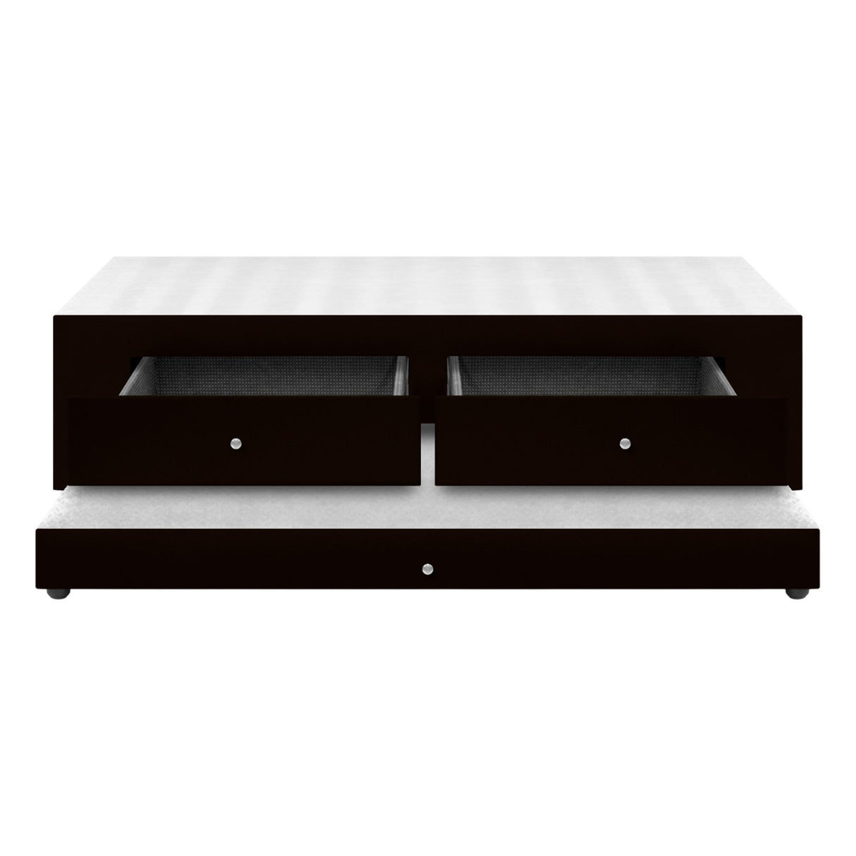 Cama Nido Duplex Cafe 120x60Cm Para Cochón Semidoble 120 X 190 Cm Con Cajones - CAMAS | Bylmo