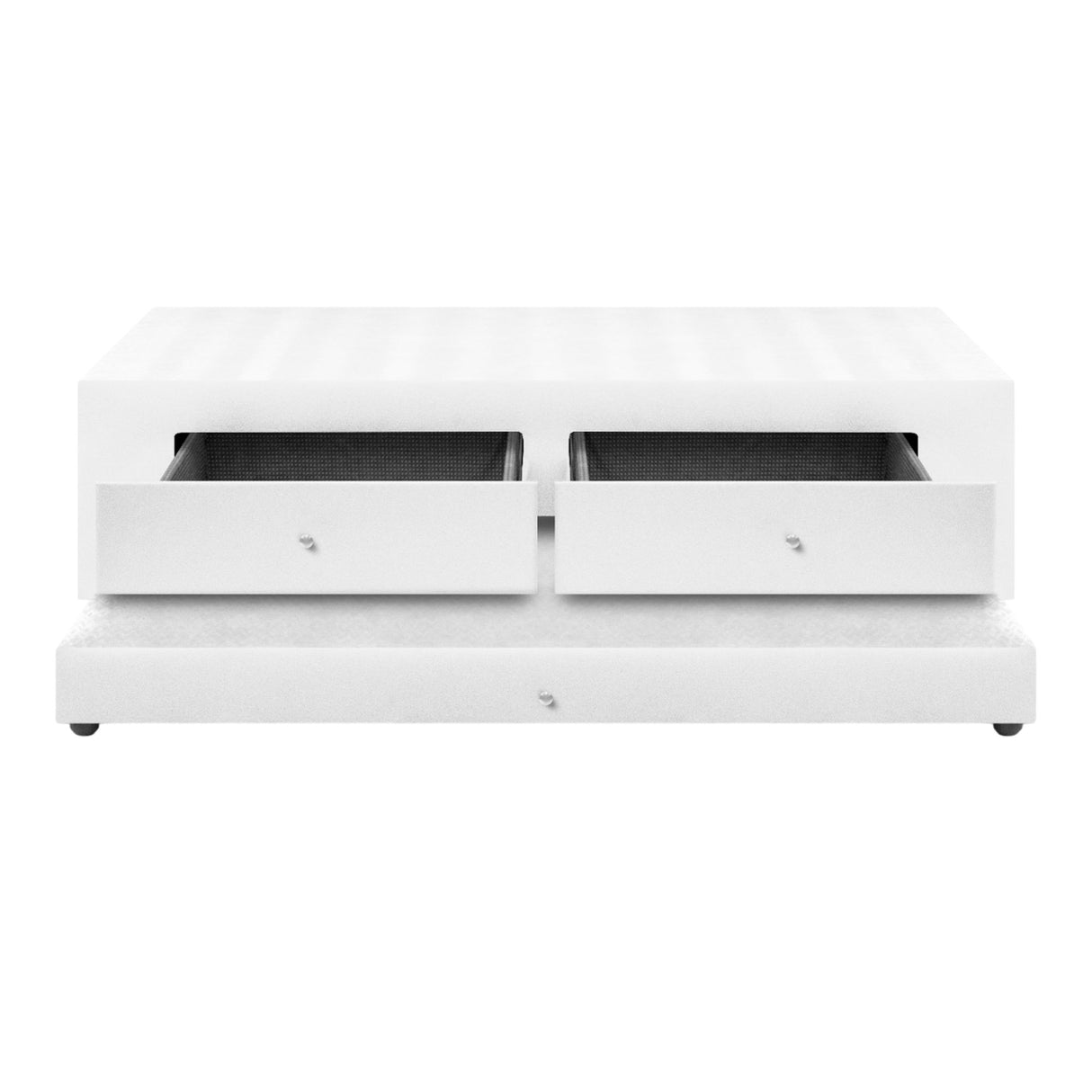 Cama Nido Duplex Blanco 140x60Cm Para Cochón Doble 140 X 190 Cm Con Cajones - CAMAS | Bylmo