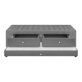 Cama Nido Duplex Gris 140x60Cm Para Cochón Doble 140 X 190 Cm Con Cajones - CAMAS | Bylmo