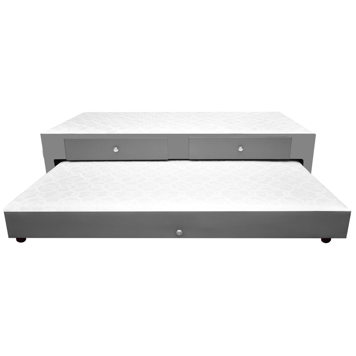Cama Nido Duplex Gris 90x60Cm Para Cochón Sencillo 90 X 190 Cm con Cajones y Colchones Incorporados - CAMAS | Bylmo