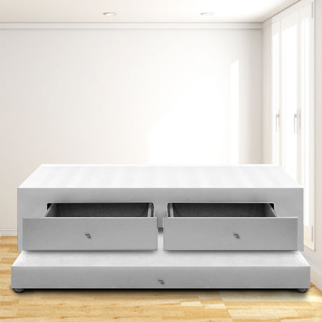 Cama Nido Duplex Gris 90x60Cm Para Cochón Sencillo 90 X 190 Cm con Cajones y Colchones Incorporados - CAMAS | Bylmo