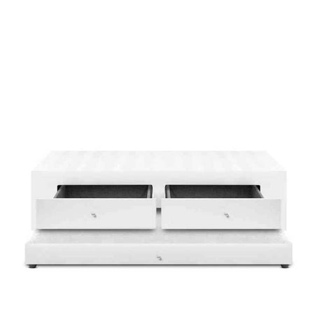 Cama Nido Duplex Blanco 100x60Cm Para Cochón Sencillo 100 X 190 Cm con Cajones y Colchones Incorporados - CAMAS | Bylmo