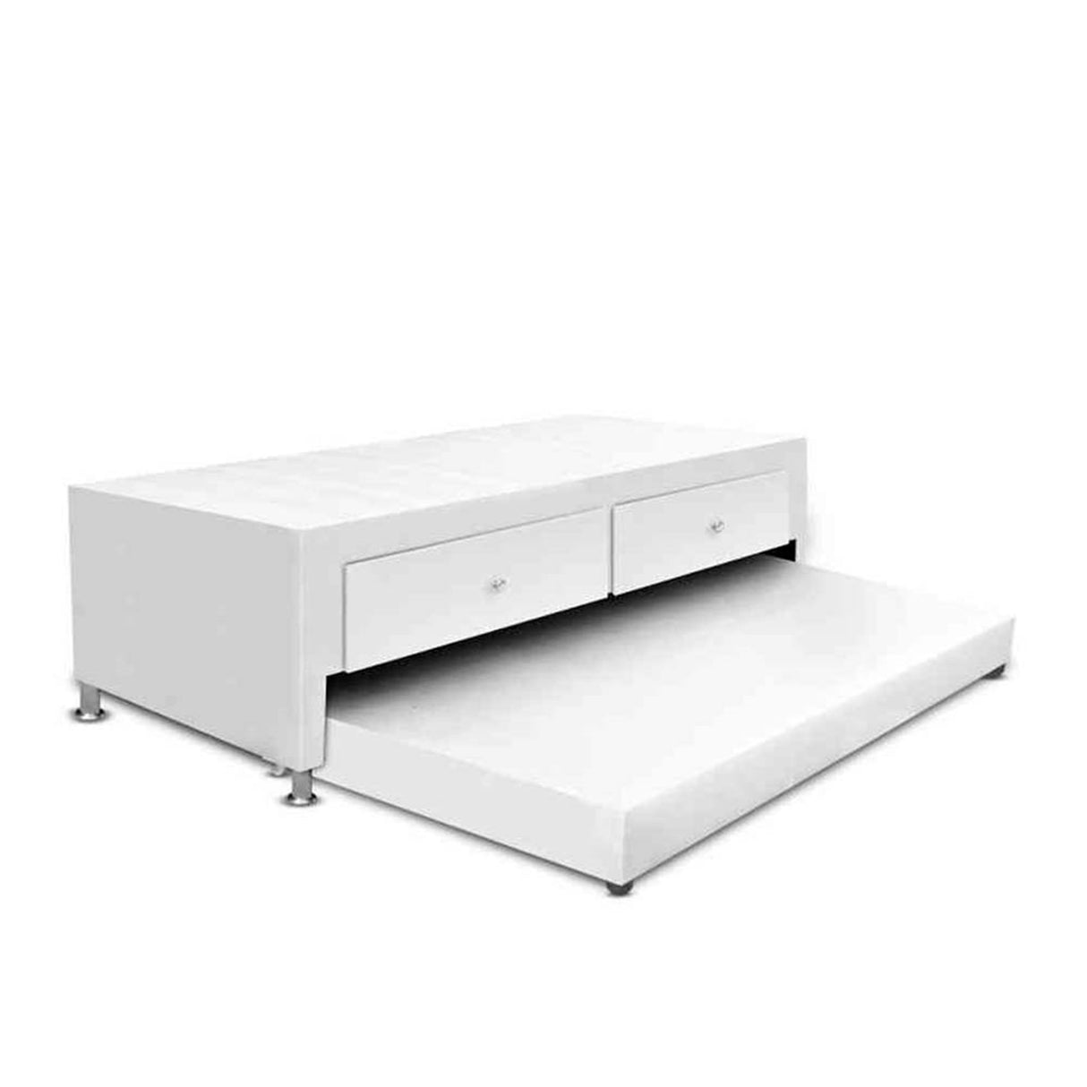 Cama Nido Duplex Blanco 100x60Cm Para Cochón Sencillo 100 X 190 Cm con Cajones y Colchones Incorporados - CAMAS | Bylmo