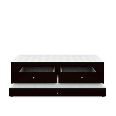 Cama Nido Duplex Cafe 100x60Cm Para Cochón Sencillo 100 X 190 Cm con Cajones y Colchones Incorporados - CAMAS | Bylmo