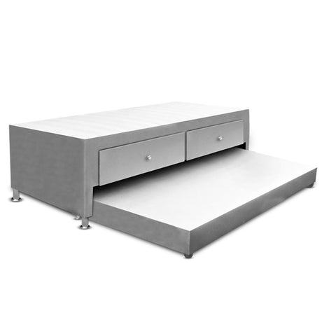 Cama Nido Duplex Gris 120x60Cm Para Cochón Semidoble 120 X 190 Cm con Cajones y Colchones Incorporados - CAMAS | Bylmo