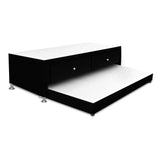 Cama Nido Duplex Negro 140x60Cm Para Cochón Doble 140 X 190 Cm con Cajones y Colchones Incorporados - CAMAS | Bylmo