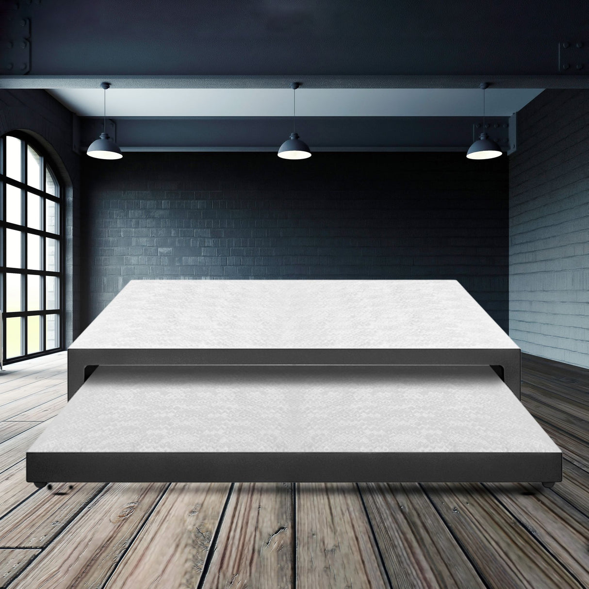 Cama Nido Duplex Gris 140x40Cm Para Cochón Doble 140 X 190 Cm - CAMAS | Bylmo