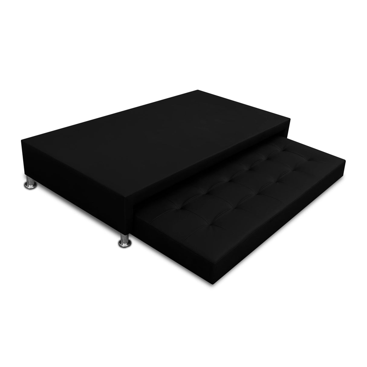 Cama Nido Jafar Negro 120x40Cm Para Cochón Semidoble 120 X 190 Cm - CAMAS | Bylmo