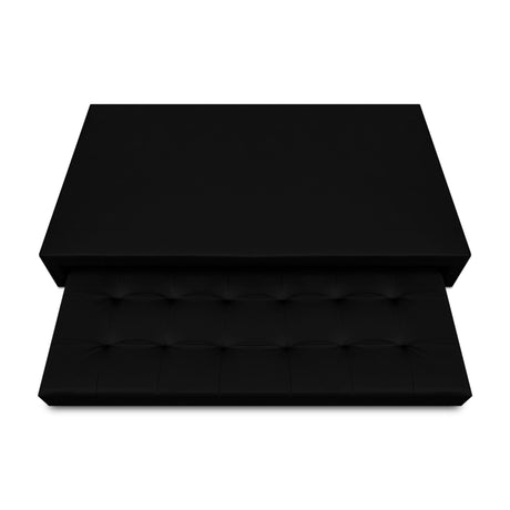 Cama Nido Jafar Negro 120x40Cm Para Cochón Semidoble 120 X 190 Cm - CAMAS | Bylmo