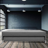 Cama Nido Duplex Jafar Gris 120x48Cm Para Cochón Semidoble 120 X 190 Cm con Colchones Incorporados - CAMAS | Bylmo