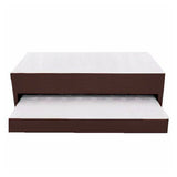 Cama Nido Duplex Cafe 100x48Cm Para Cochón Sencillo 100 X 190 Cm con Colchones Incorporados - CAMAS | Bylmo