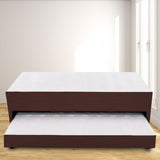 Cama Nido Duplex Cafe 100x48Cm Para Cochón Sencillo 100 X 190 Cm con Colchones Incorporados - CAMAS | Bylmo