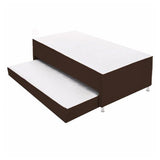 Cama Nido Duplex Cafe 120x48Cm Para Cochón Semidoble 120 X 190 Cm con Colchones Incorporados - CAMAS | Bylmo
