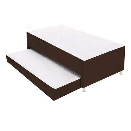 Cama Nido Duplex Cafe 120x48Cm Para Cochón Semidoble 120 X 190 Cm con Colchones Incorporados - CAMAS | Bylmo