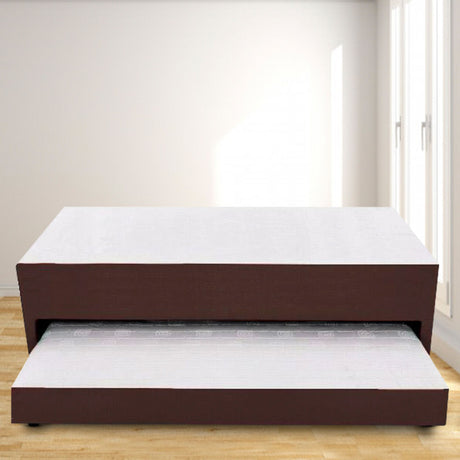 Cama Nido Duplex Cafe 120x48Cm Para Cochón Semidoble 120 X 190 Cm con Colchones Incorporados - CAMAS | Bylmo