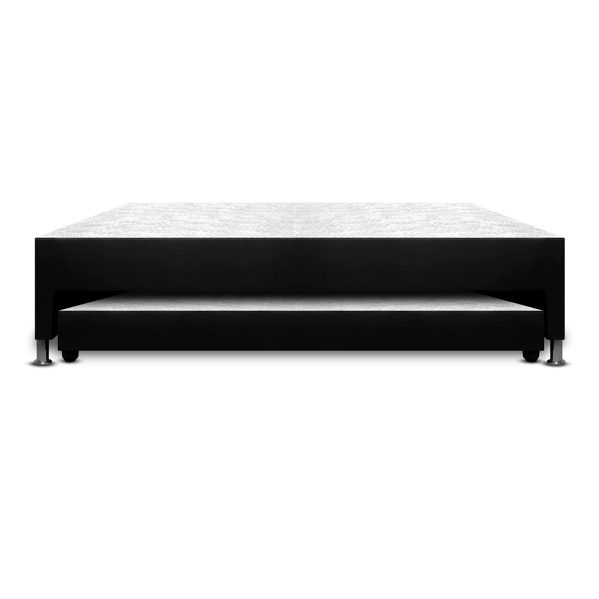 Cama Nido Duplex Negro 120x48Cm Para Cochón Semidoble 120 X 190 Cm con Colchones Incorporados - CAMAS | Bylmo