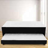 Cama Nido Duplex Negro 140x48Cm Para Cochón Doble 140 X 190 Cm con Colchones Incorporados - CAMAS | Bylmo