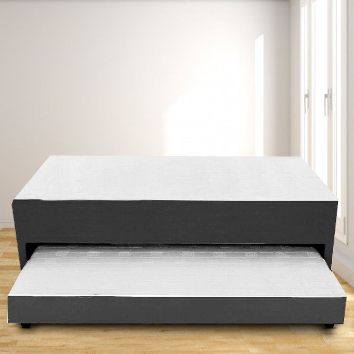 Cama Nido Duplex Gris 140x48Cm Para Cochón Doble 140 X 190 Cm con Colchones Incorporados - CAMAS | Bylmo