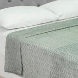 Cobija Texture Gris Claro 180x200cm Fondo Entero Extrasuave - COBIJAS Y MANTAS | Bylmo