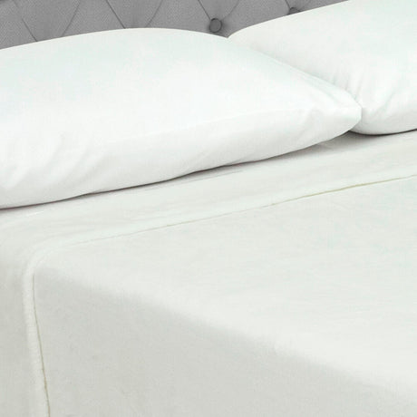 Cobija Piel de Durazno Blanco 180x200cm Fondo Entero Extrasuave - COBIJAS Y MANTAS | Bylmo