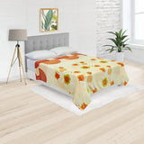 Cobija Piel de Durazno Amarillo 180x200cm Circulos Y Flores Extrasuave - COBIJAS Y MANTAS | Bylmo
