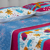 Cubrelecho Termosellado Fucsia 140x190cm Doble Faz de Oceano - TENDIDOS Y CUBRELECHOS | Bylmo