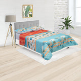 Cubrelecho Termosellado Azul 140x190cm Doble Faz de Oceano - TENDIDOS Y CUBRELECHOS | Bylmo