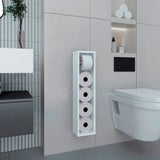 Organizador de Papel Higiénico Bali Blanco 16.6x71cm Flotante con Porta Rollo - OTROS MUEBLES PARA BANHO | Bylmo