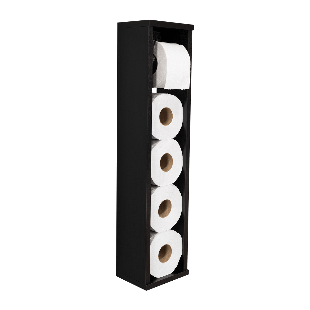 Organizador de Papel Higiénico Bali Wengue 16.6x71cm Flotante con Porta Rollo - OTROS MUEBLES PARA BANHO | Bylmo