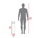 Organizador de Papel Higiénico Bali Wengue 16.6x71cm Flotante con Porta Rollo - OTROS MUEBLES PARA BANHO | Bylmo