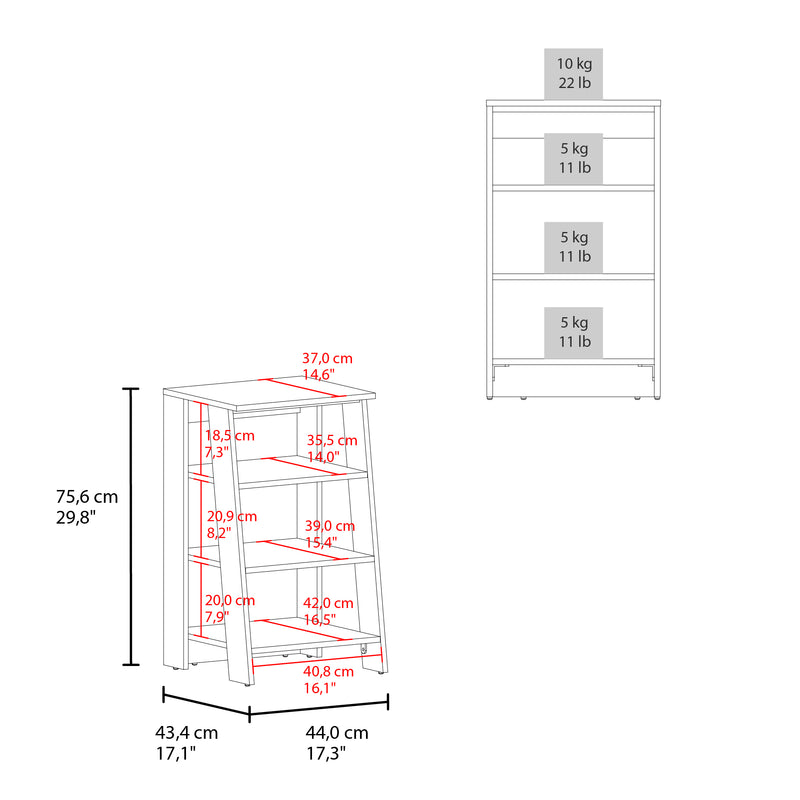 Organizador De Baño St Lucia Blanco 44x75.6cm Con Tres Entrepaños