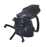 Silla Gamer Kyoto Negro y Blanco 51x107cm con Apoya Brazos - SILLAS DE OFICINA | Bylmo