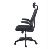Silla Gerencial Celestial Negro 48x91cm con Apoya Brazos - SILLAS DE OFICINA | Bylmo