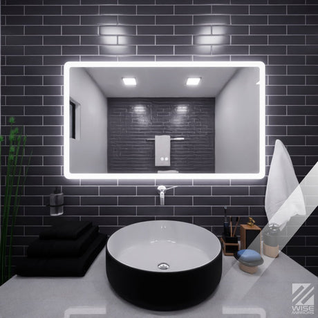 Espejo de Baño 120x70cm Rectangular con Sistema Led Touch - ESPEJOS DE BANHO | Bylmo