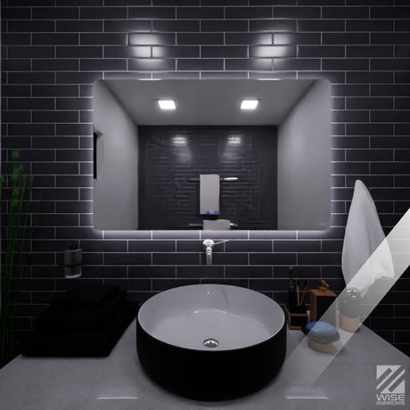 Espejo de Baño 110x70cm Rectangular con Sistema Led Touch - ESPEJOS DE BANHO | Bylmo